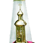 Дарохранительниця (лак, латунь)