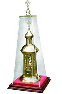 Дарохранительниця (лак, латунь)