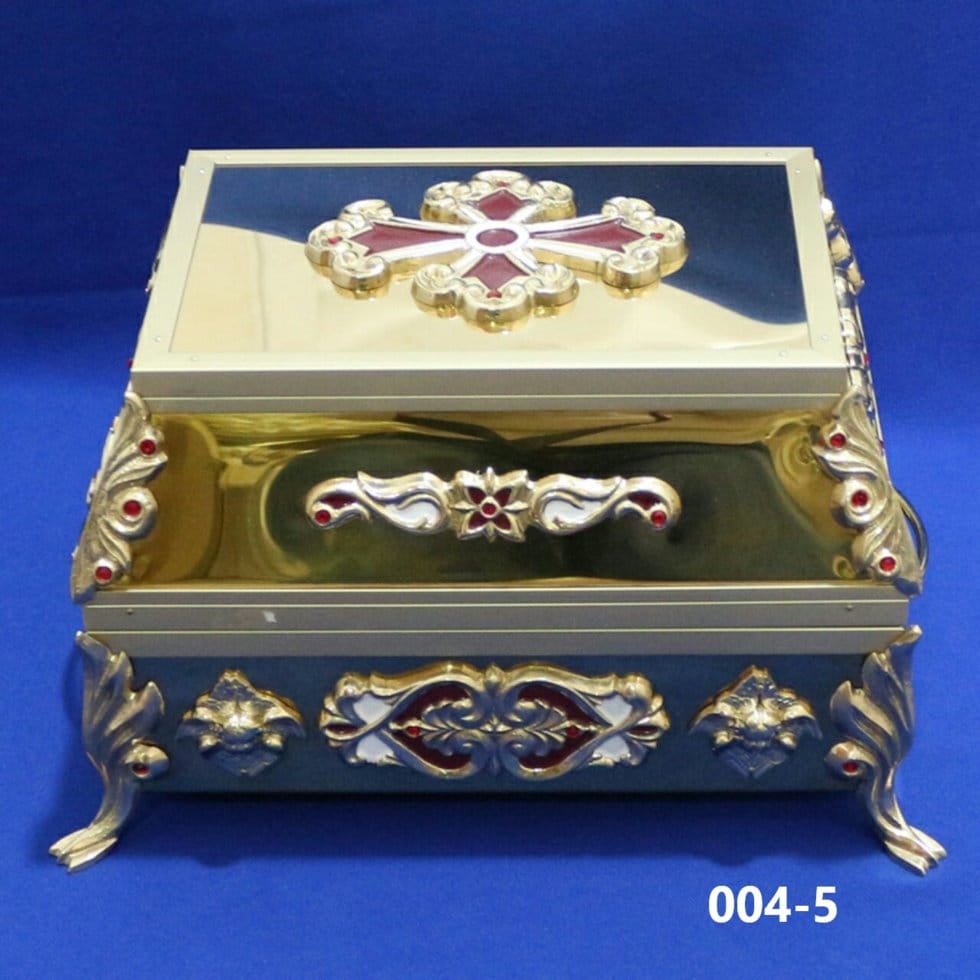 Ковчег для частинок святих мощей 1-2-3-4-6-12 частинок, 20х28 см