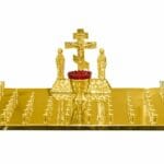 Кришка панахидного столу, 100 свічок (лита Голгофа)