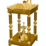 Стіл панахидний 50 свічок на трубах (розбірний)