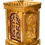 Стіл панахидний карбування з різьбленням 60*60*97