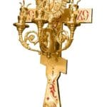 Великодній трисвічник із хрестом