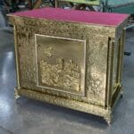 Жертовник карбування з іконою "Моління" (на литих ніжках)_120*70 см